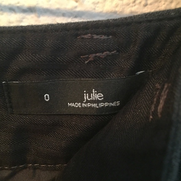 Ann Taylor Loft Charcoal Trouser Straight Leg Sz 0 - Picture 6 of 6